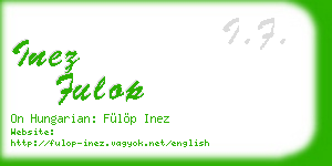 inez fulop business card